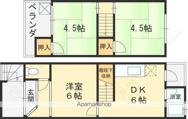 上石切町テラスの間取り写真