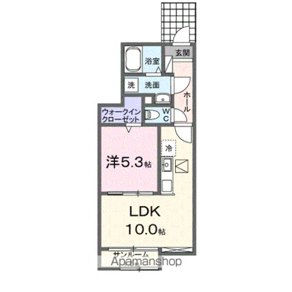 Ｏａｋ・Ｓｅｒｉｏ[1LDK/40.44m2]の間取図