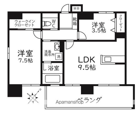 MODERN PALAZZO天神南LEAFの間取り写真
