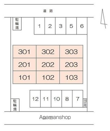 リッチアイランドⅠ[3DK/58.49m2]の配置図
