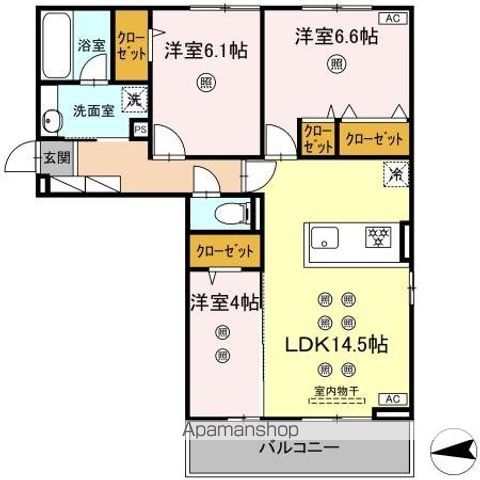 DーROOM中原東IIの間取り写真