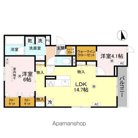 CLASHIST上住吉の間取り写真