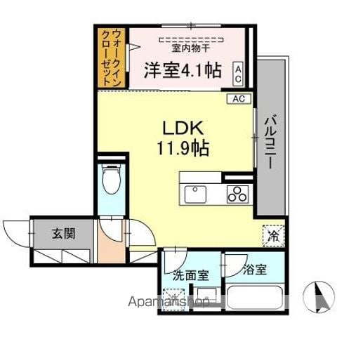 レーヴ・クレール東中央の間取り写真
