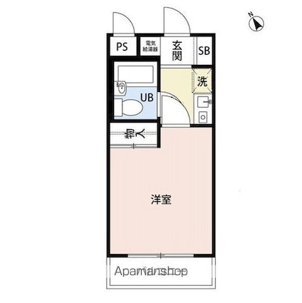 プレール要町[1K/18.8m2]の間取図
