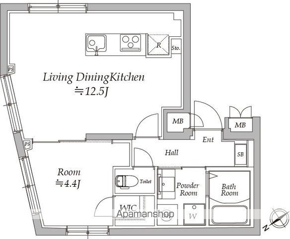 アトリオフラッツ御茶ノ水の間取り写真