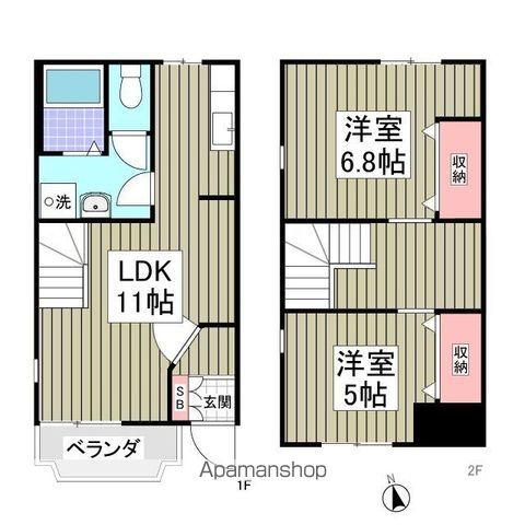 サニービレッジ6番館の間取り写真