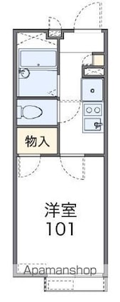 レオパレスＳｍｉｌｅ　Ｌｉｆｅ[1K/19.87m2]の間取図