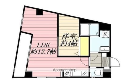 東京都中野区本町５丁目[1LDK/39.56m2]の間取図