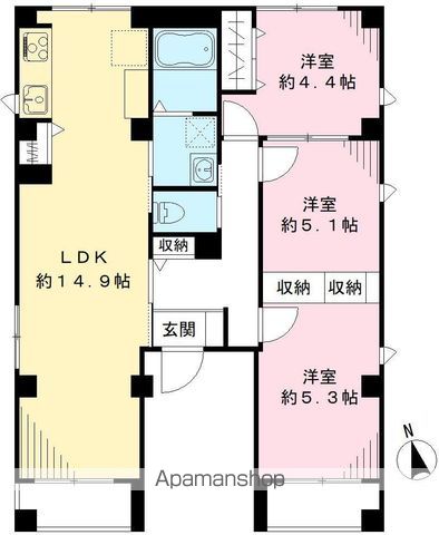 【ヴェラルーチェの間取り】