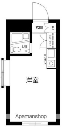 アムロゼッタ西荻窪[1R/14.04m2]の間取図