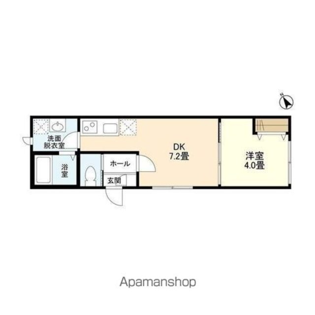 ウェルスクエア自由が丘ＷＥＳＴ[1DK/27.33m2]の間取図