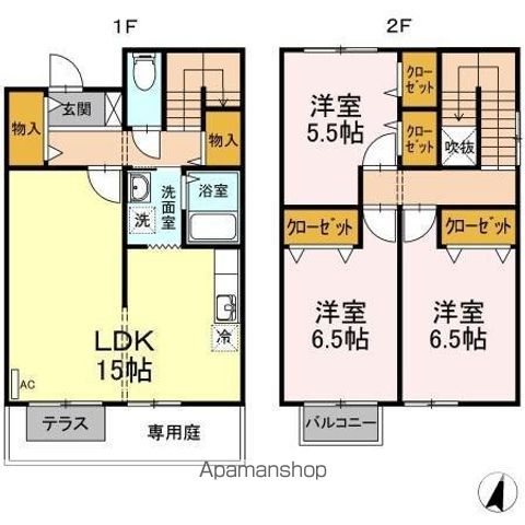 アドラブール Cの間取り写真