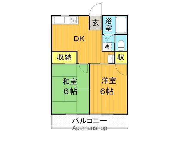 スマイルハイツAの間取り写真
