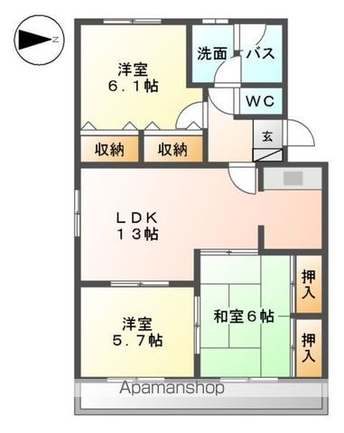 【ロイヤルハイツ天拝坂壱番館の間取り】