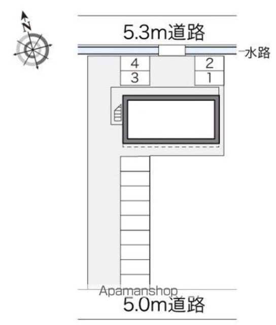 レオパレスプラスパー[1K/23.18m2]の駐車場