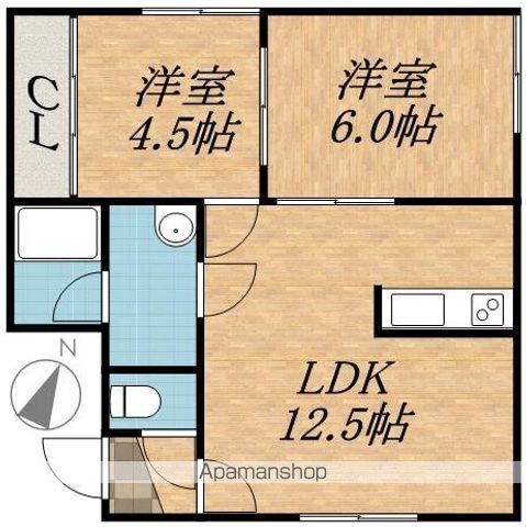 札幌市東豊線 学園前駅 徒歩4分 3階建 築24年の間取り写真