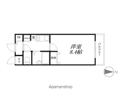 ＫＹＯマンション[1K/24.2m2]の間取図