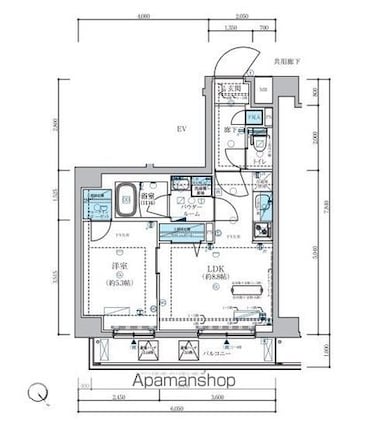 メインステージ板橋志村Ⅲ[1LDK/36.23m2]の間取図