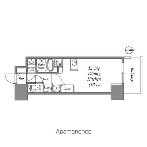 【大阪市浪速区浪速東のマンションの間取り】