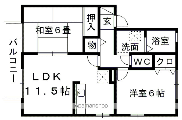 ガーデンコートみずき台 F棟の間取り写真
