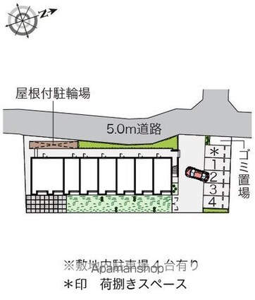 レオネクストヴィラ駒井[1K/21.7m2]の配置図