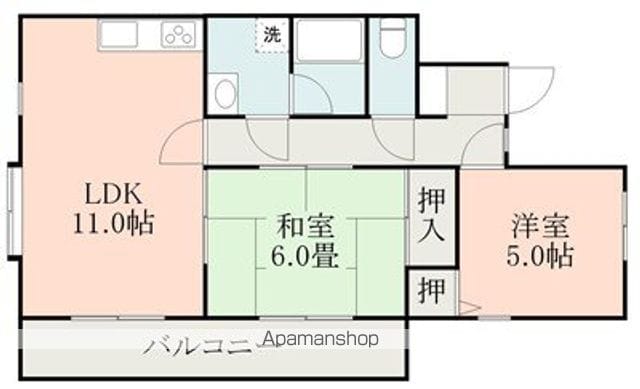 司ロイヤルハイツ新屋敷の間取り写真