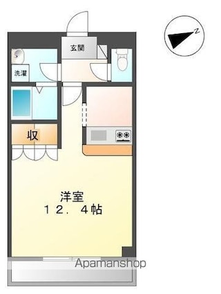 サンシャインフジ　[1K/36m2]の間取図