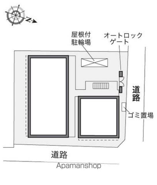 レオパレスＬＯＲＥＡ[1K/22.35m2]の配置図