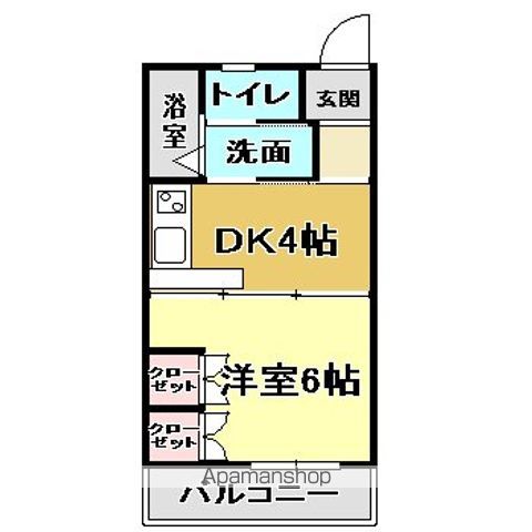 コスモハイツ高須ⅡＣ 401 ｜ 高知県高知市高須３丁目3-16（賃貸マンション1K・4階・25.92㎡） その2