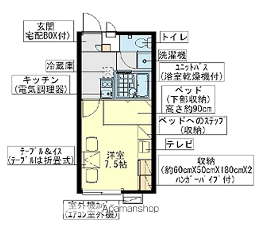 レオパレスやすらぎの間取り写真