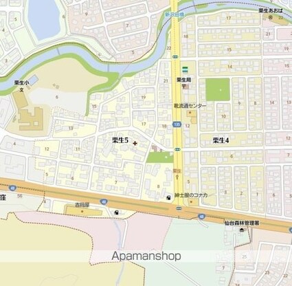 宮城県仙台市青葉区栗生５丁目[2DK/42.11m2]の周辺2