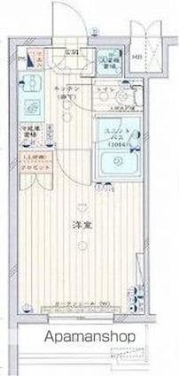 ルーブル新宿西落合七番館[1K/20.15m2]の間取図