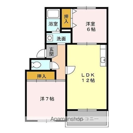 エクセル千葉寺[2LDK/56.01m2]の間取図
