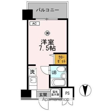 ベルハウス[1R/17.41m2]の間取図