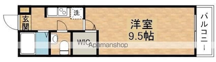 アート壱番館[1K/26.98m2]の間取図