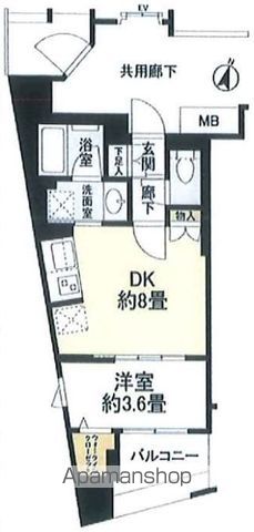 【リビオレゾン千代田岩本町ルジェンテの間取り】