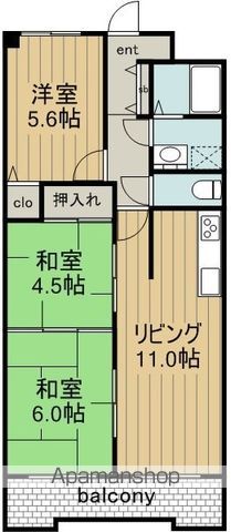 グランドハイリス上社の間取り写真