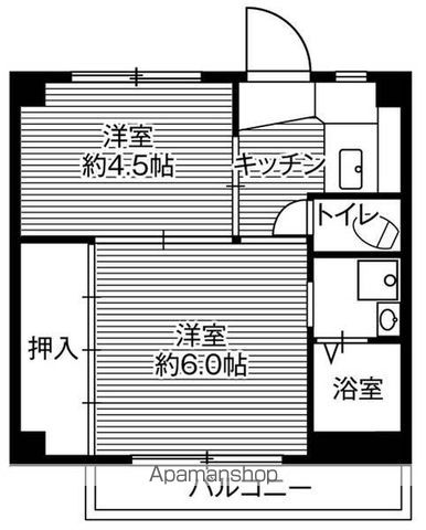 【ビレッジハウス古和釜１号棟の間取り】