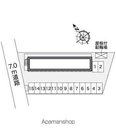 レオパレスグリーンハイツ　２ 208 ｜ 千葉県銚子市長塚町３丁目295（賃貸アパート1K・2階・23.18㎡） その17