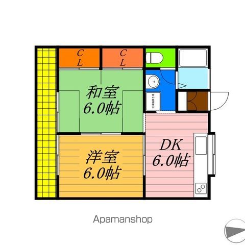 【ハイツいづみの間取り】