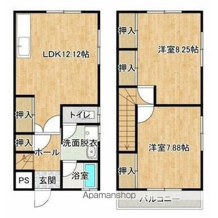 ＷｈｉｔｅＡｎｇｅｌ[2LDK/67.07m2]の間取図