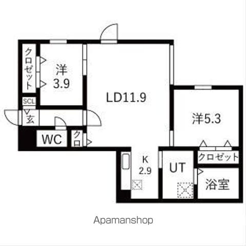 YORI N22の間取り写真