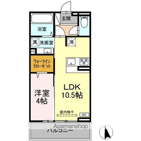 【仮）ＤーＲＯＯＭ若松町の間取り】