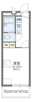 レオパレス龍庵[1K/19.87m2]の間取図