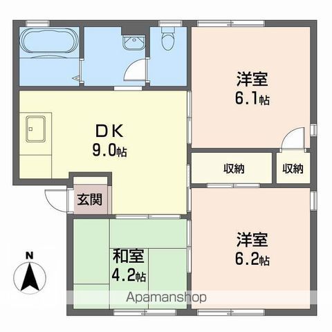 ファミール川原の間取り写真