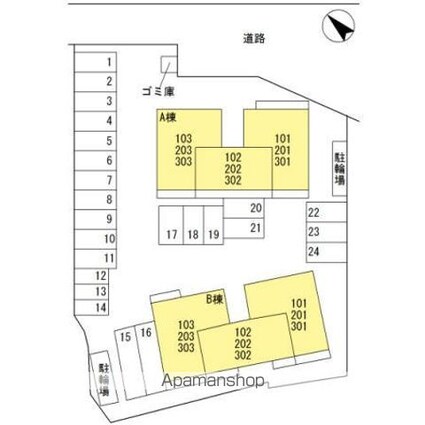Ｏｔｔ’ｓ　和　（オッツヤワラギ）　Ⅰ[2LDK/62.92m2]の配置図