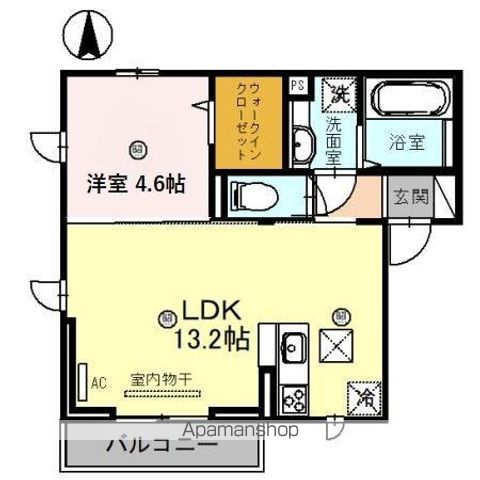 カザ オリーブ WESTの間取り写真