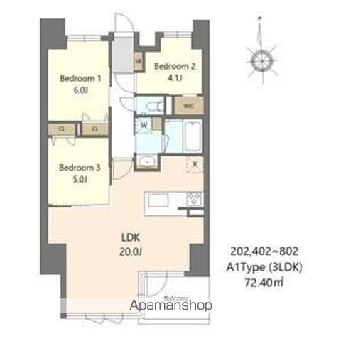 SーRESIDENCE谷町六丁目ALOの間取り写真