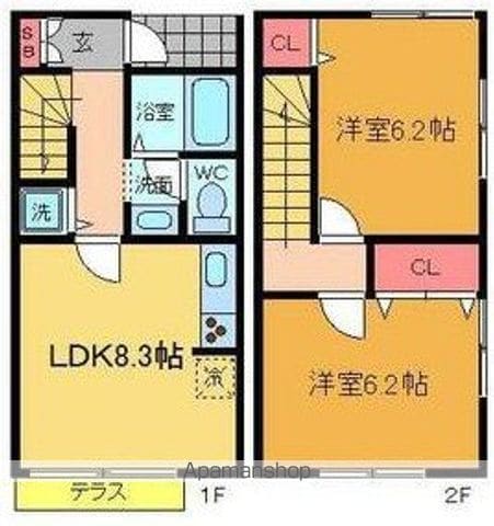 ハレルアナの間取り写真