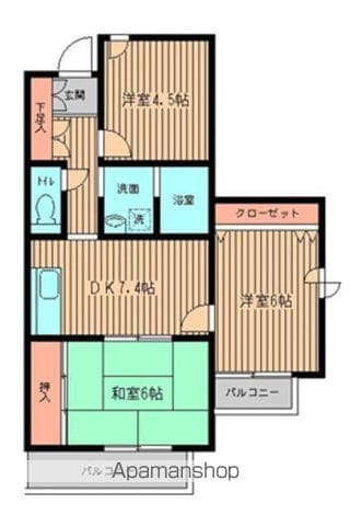 シティーコート矢向の間取り写真